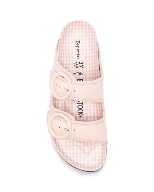 Repetto Pink X Birkenstock Round-Toe Flat Sandals