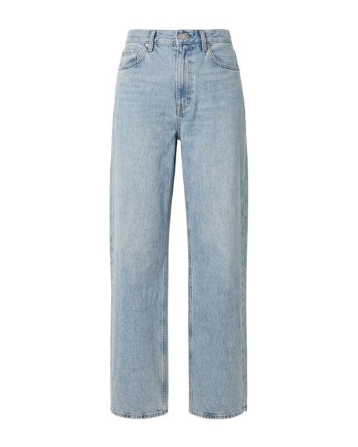 Totême Blue Totême High-Waisted Straight-Leg Jeans