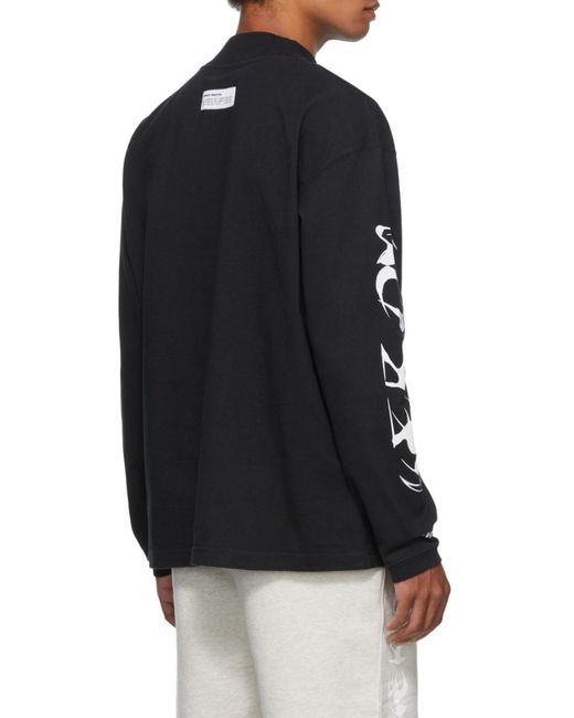 Heron Preston Black Long-Sleeved Sweater for men