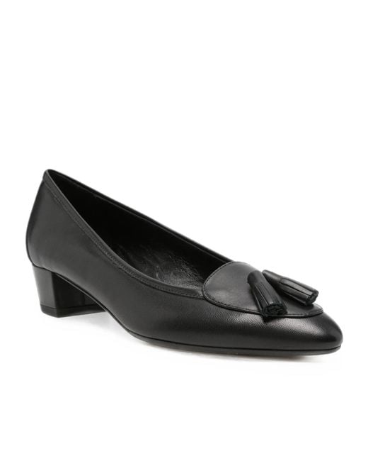 Aeyde Black Valentine Tassel-Detail Leather Pumps