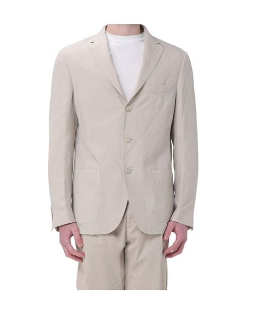 Eleventy Gray Long Sleeve Jacket for men