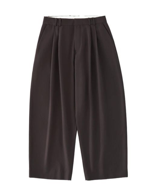 Studio Nicholson Gray Line Pleated Pants for men