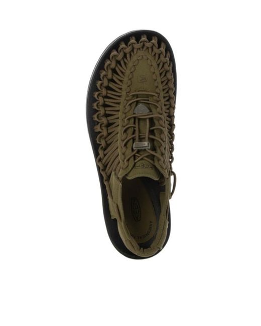 Keen Green Round-Toe Flat Sandals