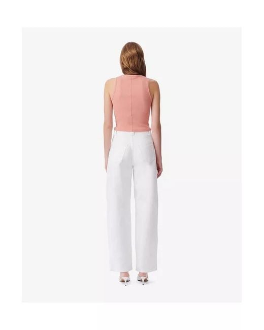 IRO Pink Pina Cut-Out Tank Top