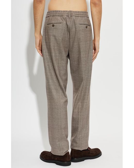 Etro Gray Drawstring Casual Pants for men