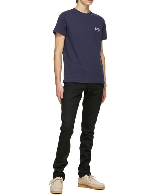 A.P.C. Black Slim Fit Straight-Leg Jeans for men