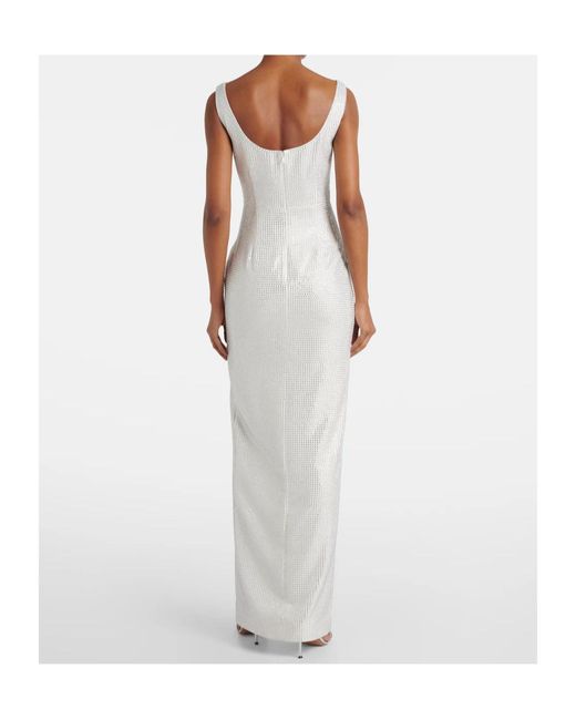 Roland Mouret White Bridal Embellished Gown