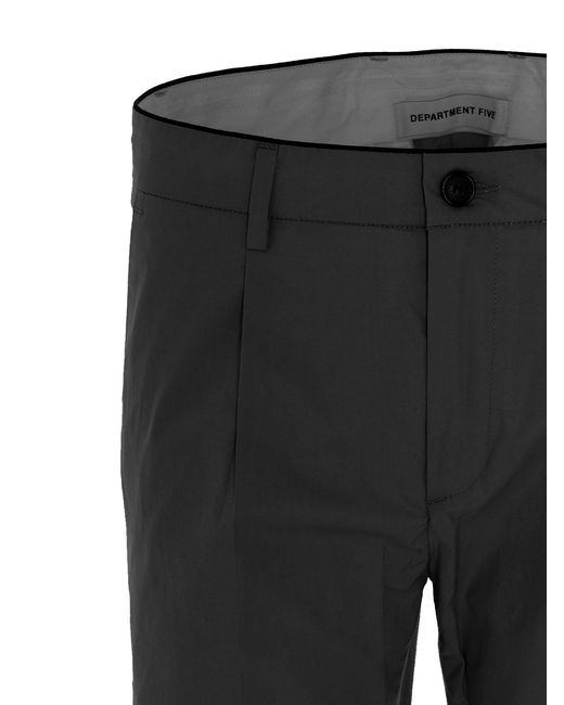 Department 5 Black Slim-Fit Chino Trousers for men