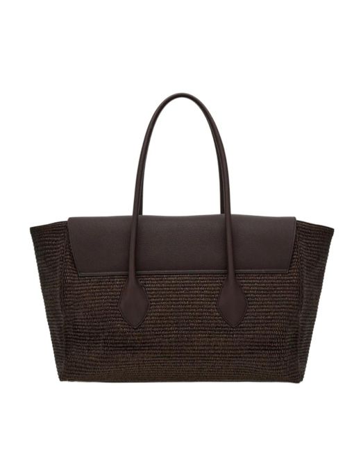 Ferragamo Black East-West Tote Bag (L)