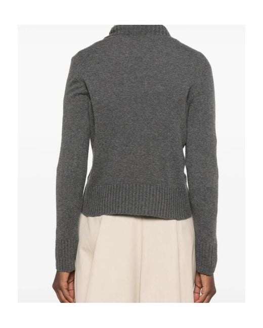 Aragona Gray V-Neck Sweater