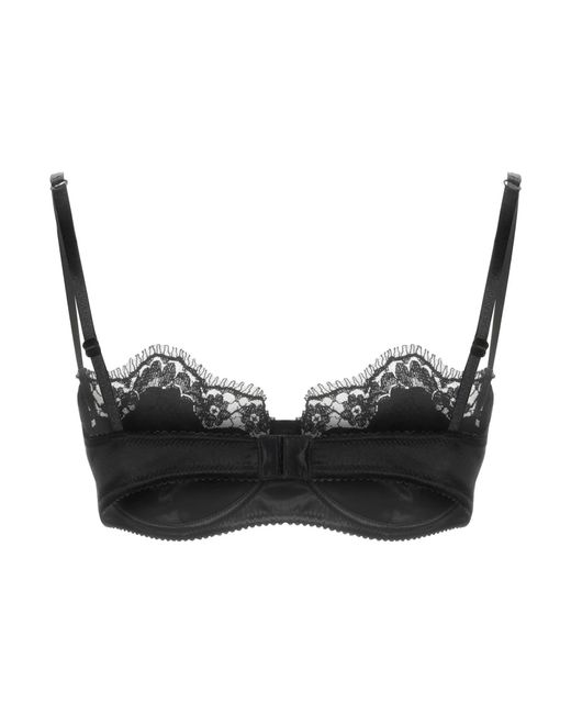 Dolce & Gabbana Black Solid Color Bras