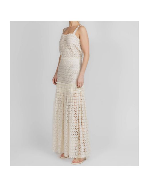 Ulla Johnson White Hollow-Out Dress