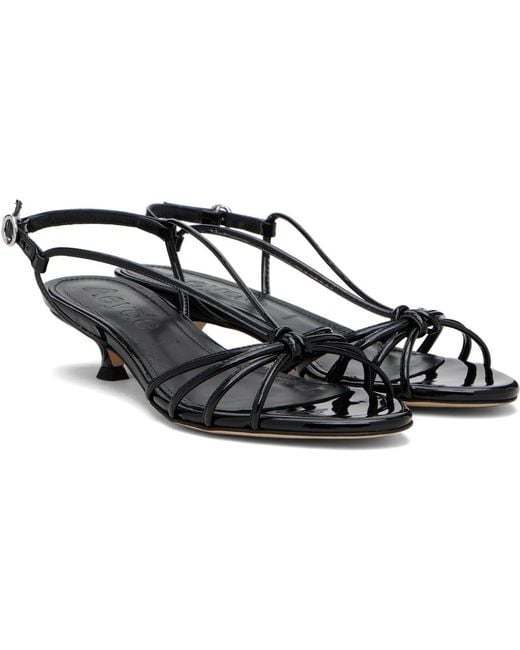 Aeyde Black Amara Buckle Fastened Sandals