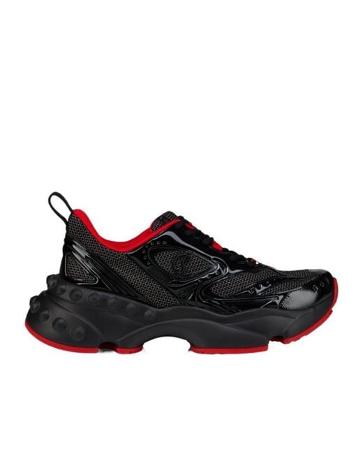 Christian Louboutin Black So Flo Mesh Runner Sneakers for men