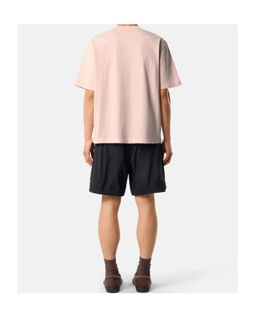 Stone Island Pink Logo-Patch T-Shirt for men