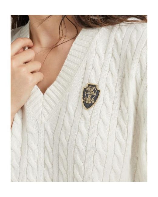 Brunello Cucinelli White Logo-Patch Vest