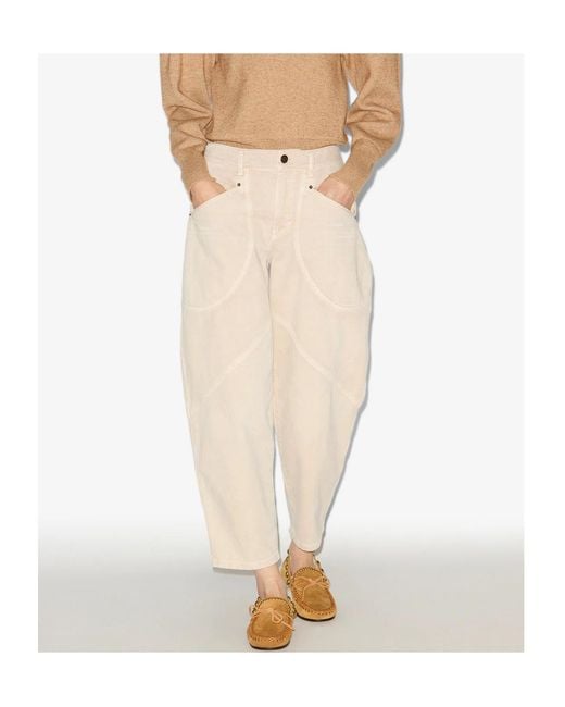 Isabel Marant White Catarina Pants
