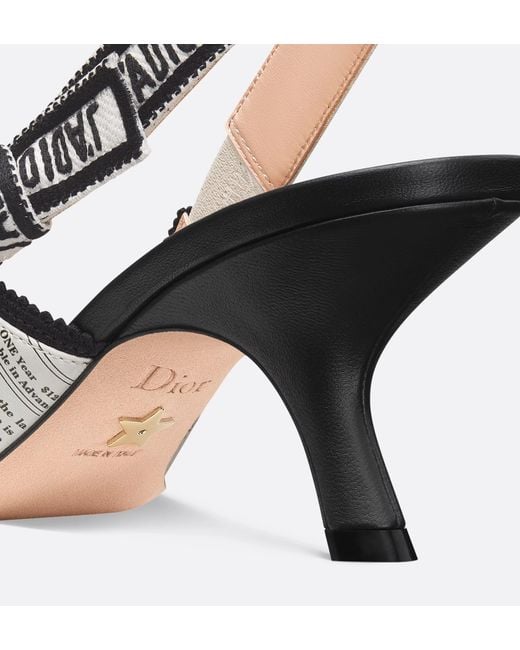 Dior Metallic J'A Slingback Pump