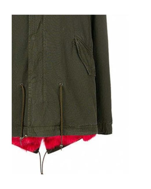 MR & MRS Green Lapel Parker Coat