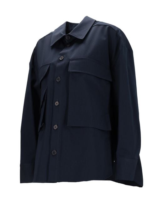 P.A.R.O.S.H. Blue Button-Down Shirt