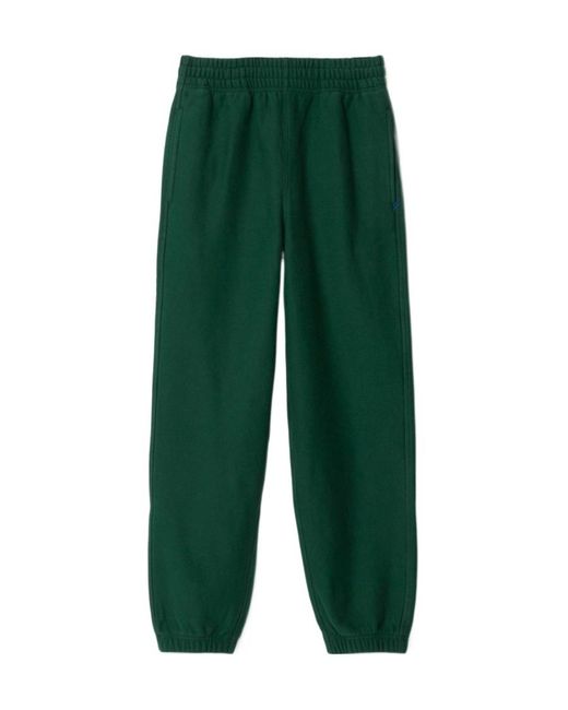 Burberry Green Logo Patch Sweatpants