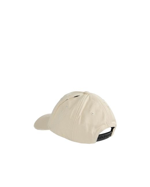 Palm Angels Natural Logo-Printed Distressed Baseball Cap for men