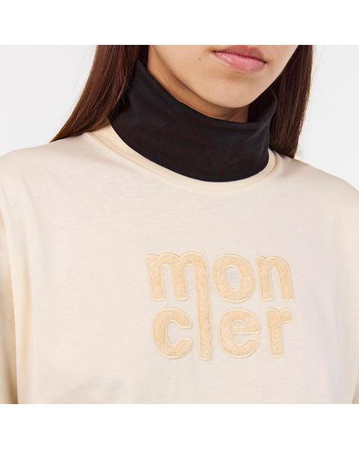 Moncler White Crew Neck Short Sleeve