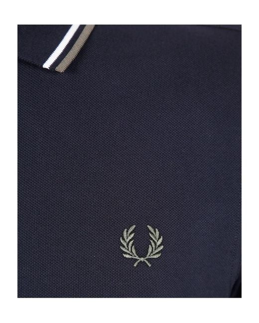 Fred Perry Blue Logo Polo Shirt for men