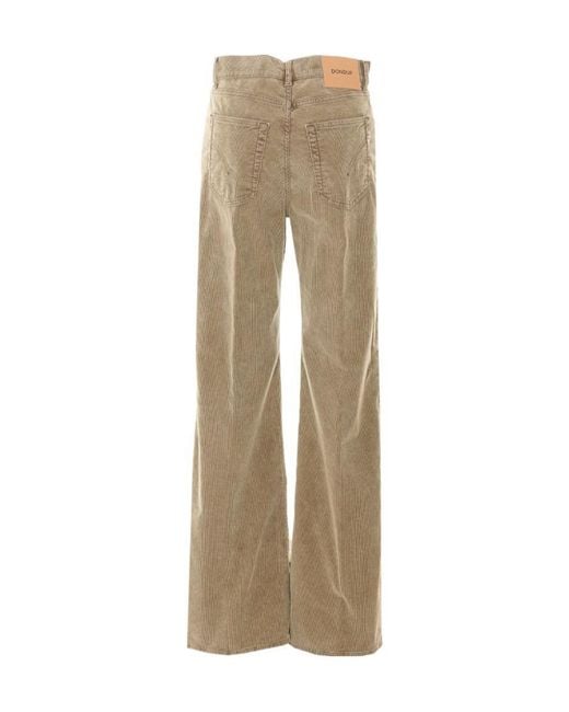 Dondup Natural Logo-Patch Denim Trousers