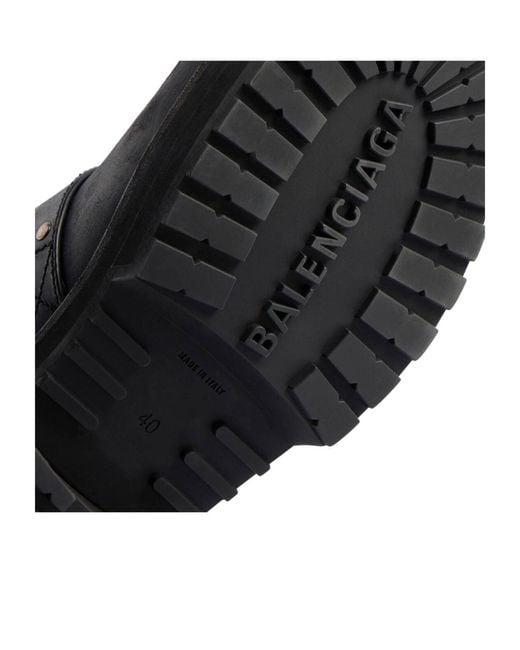 Balenciaga Black Venom Buckled Mules