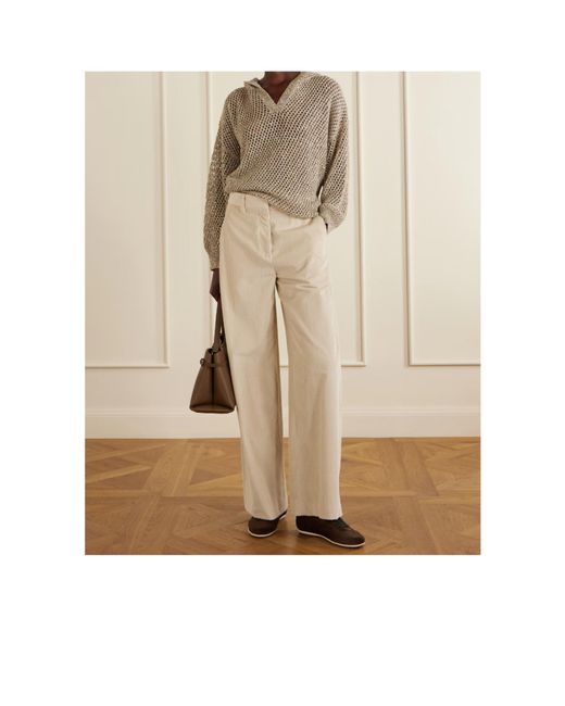 Brunello Cucinelli Brown Lace-Up Sneakers