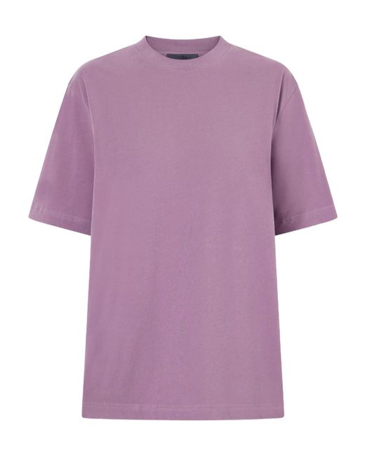 Tibi Purple Cotton-Jersey T-Shirt