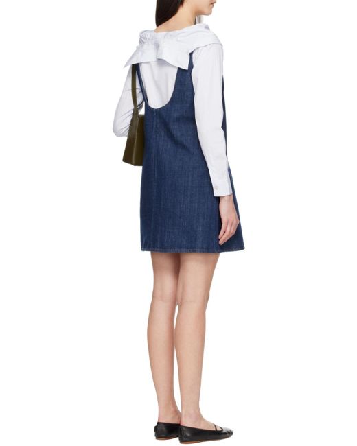 AMI Blue Ami Short Strappy Dress