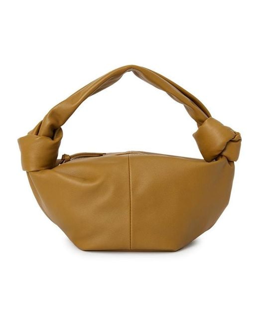 Bottega Veneta Metallic Zippered Handbag