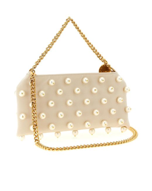 Stella McCartney Natural Falabella Pearl Clutch Bag