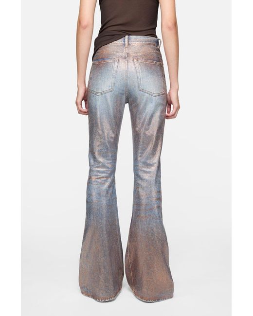 Acne Blue 2025F Fitted Glitter Jeans