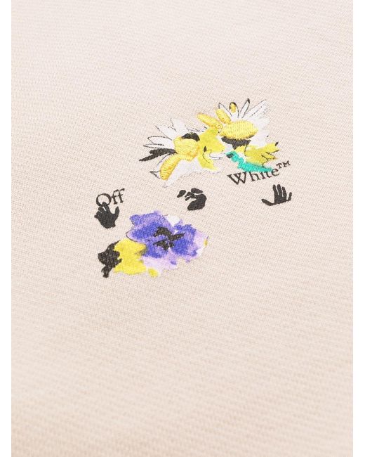 Off-White c/o Virgil Abloh White Floral-Arrows Sweater Dress