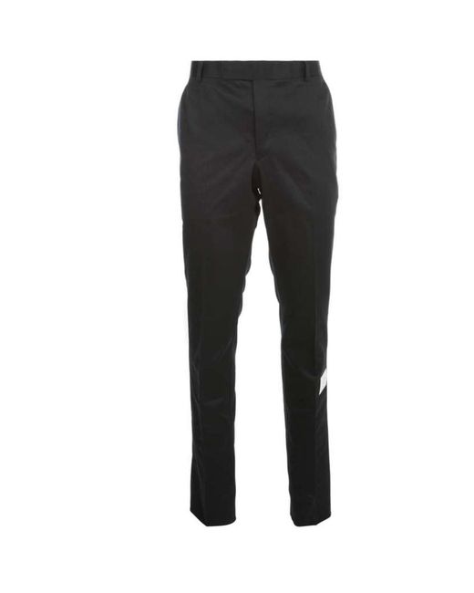 Thom Browne Blue Logo Patch Chino Pants for men