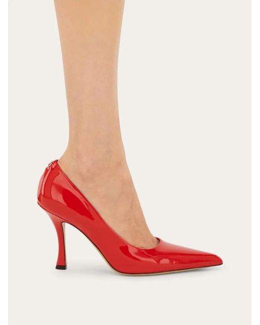Ferragamo Red Ferragamo Pointed Toe Pumps