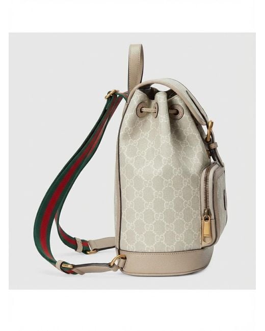 Gucci Natural Interlocking G Backpack