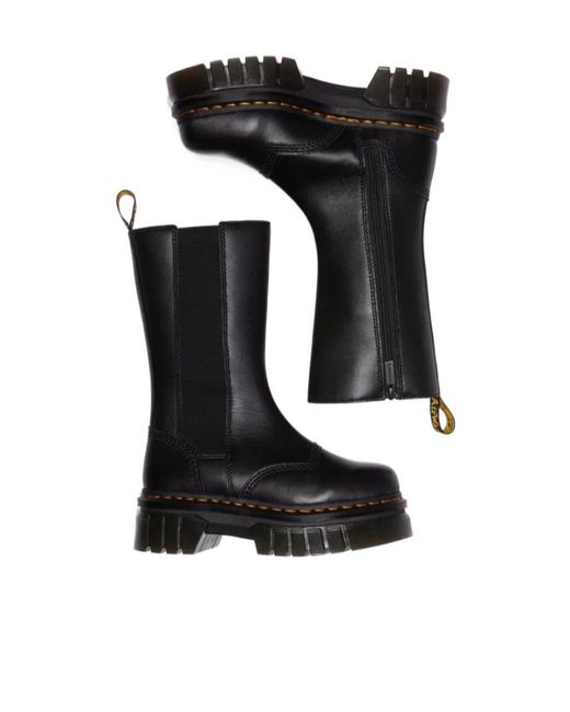 Dr. Martens Black Audrick High Chelsea Boots for men