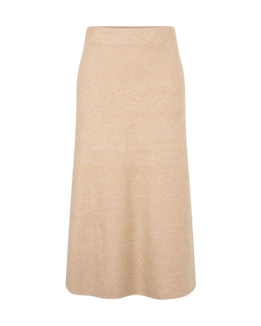 Fabiana Filippi Natural Knit A-Line Skirt
