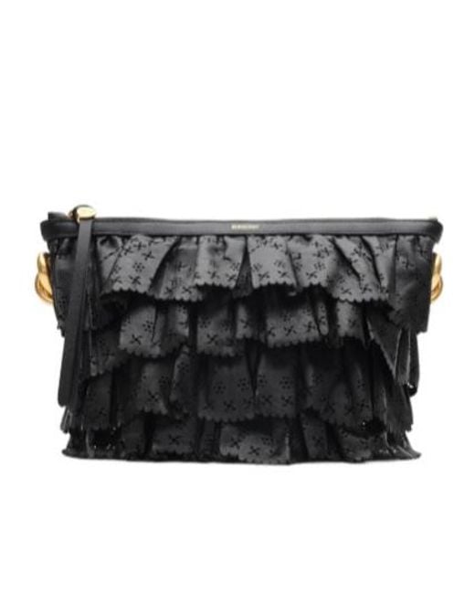Burberry Black Mini Ruffle Bag