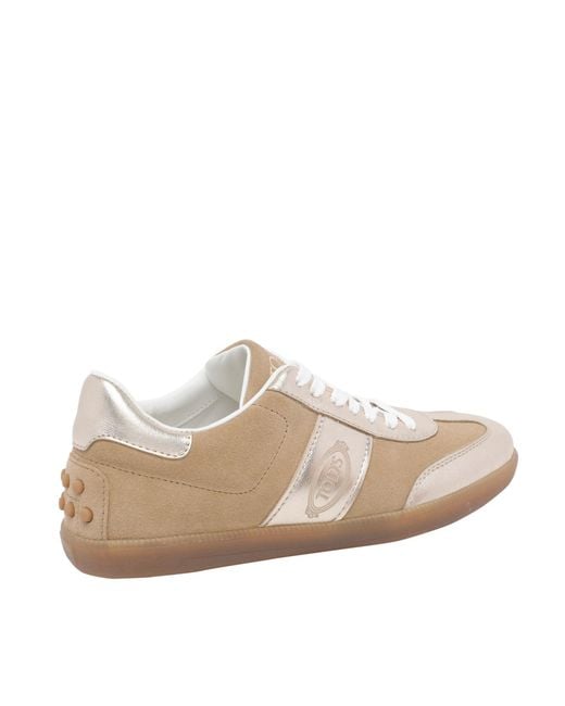 Tod's White Logo Printed Sneakers