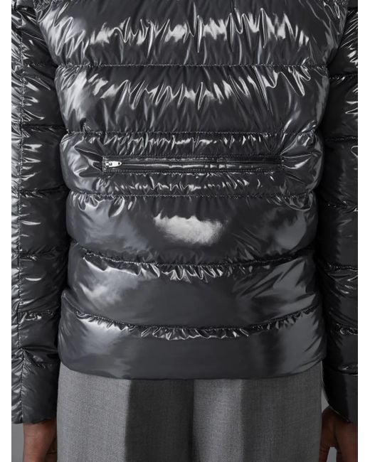 Thom Browne Black Reversible Zip Up Puffer Jacket for men