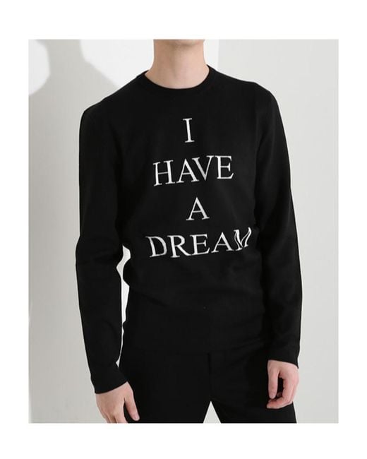 Neil Barrett Black Round-Neck Sweater