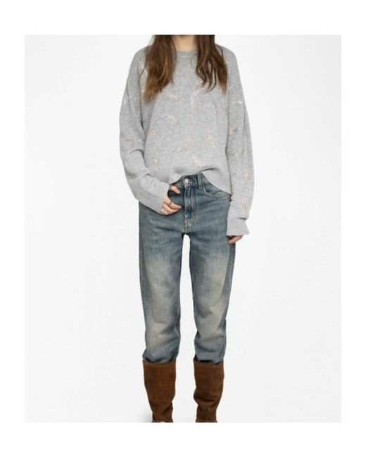 Zadig & Voltaire Gray Markuz Jumper