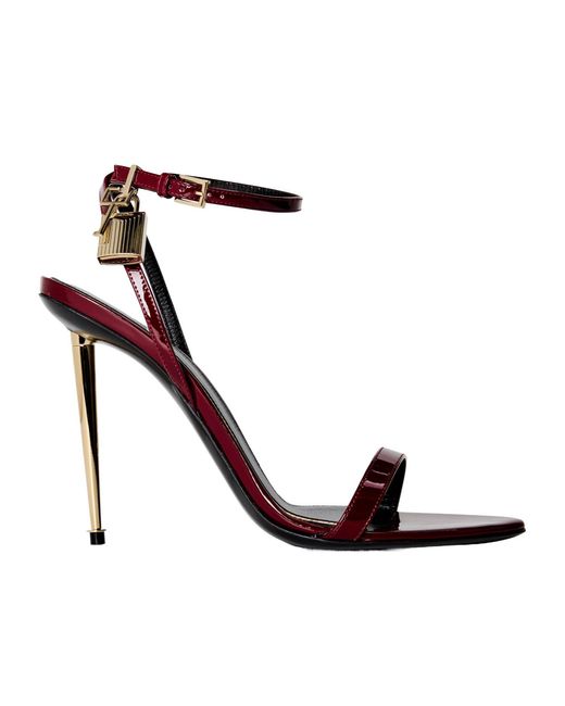 Tom Ford White Padlock Heels