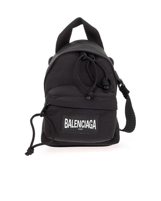 Balenciaga Black Oversized Mini Backpack for men