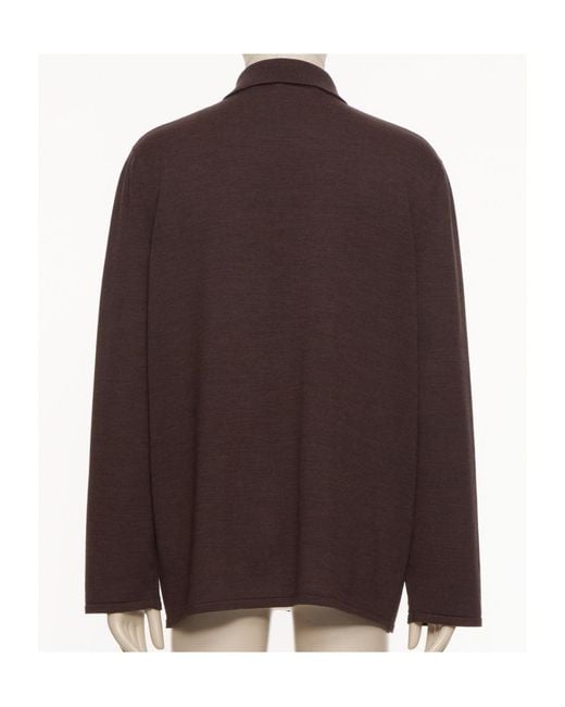 Valentino Brown Vlogo Signature Button-Up Cardigan for men